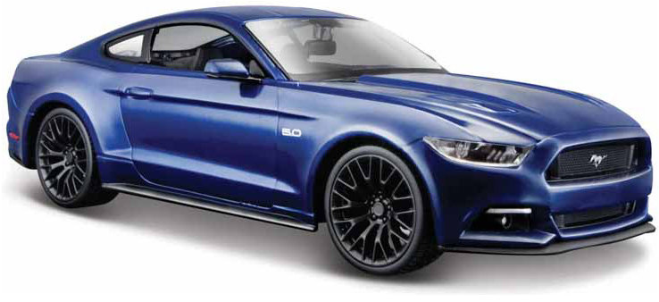 Maisto Ford Mustang GT 2015 1:24 modrá metalíza