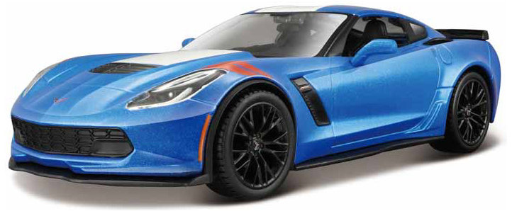 Maisto Corvette Grand Sport 2017 1:24 modrá metalíza
