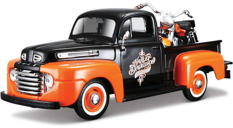 Maisto Ford F-1 Pickup 1948 s FLH Duo Glide 1958 1:24