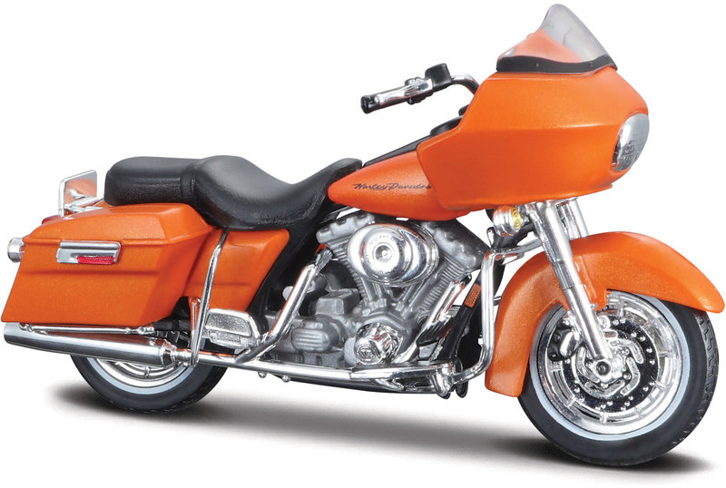 Maisto Harley-Davidson FLTR Road Glide 2002 1:18 oranžová
