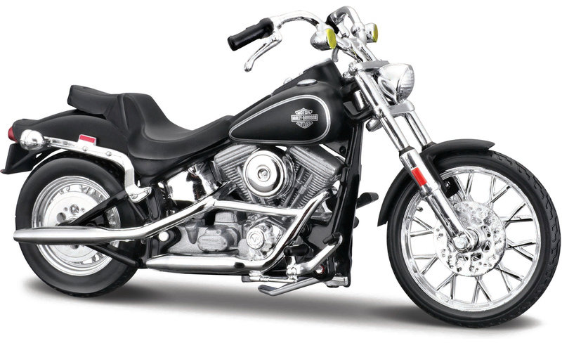 Maisto Harley-Davidson FXST Softail 1984 1:18 matně černá