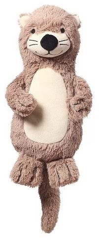 BabyOno Plyšová hračka s hrkálkou Otter Maggie Vydra, béžovo-hnedá