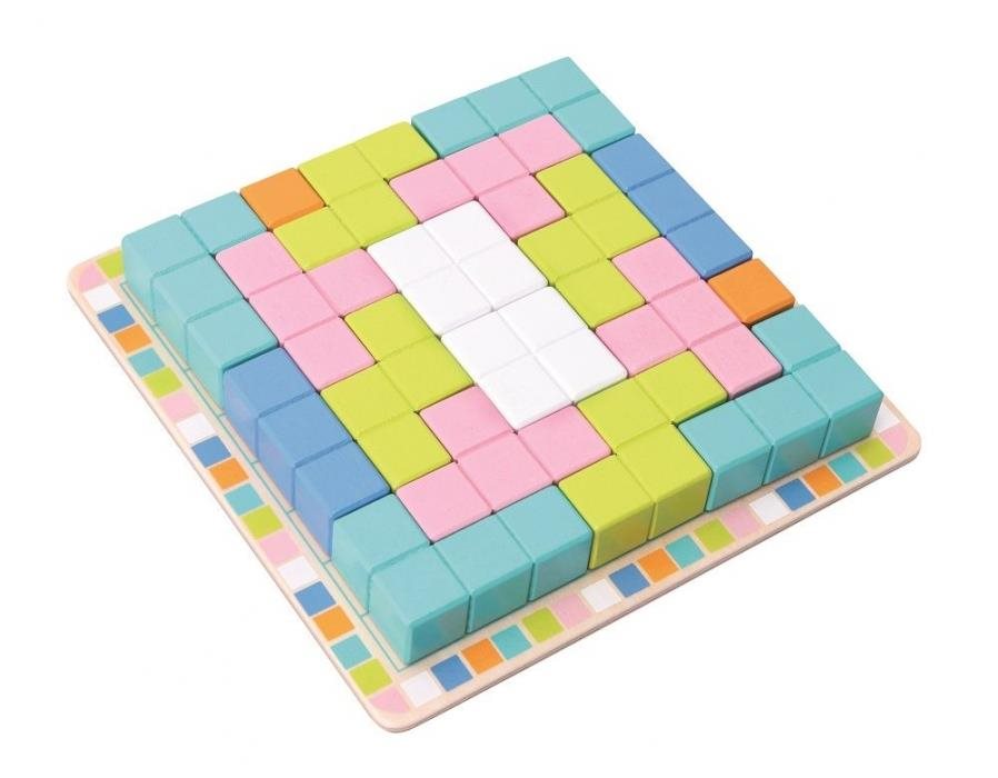 Adam Toys Drevená skladacia hra TETRIS – 19 ks