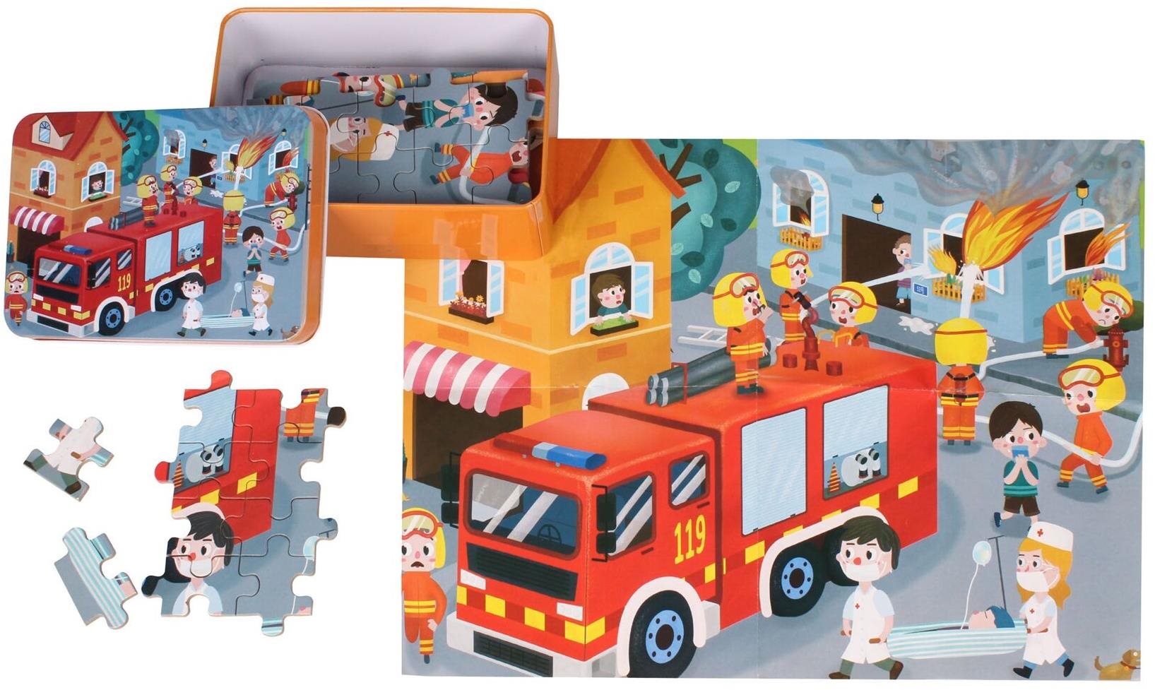 Merco Puzzle Hasiace Vozidlo 100 dielikov, multipack 2 balenia