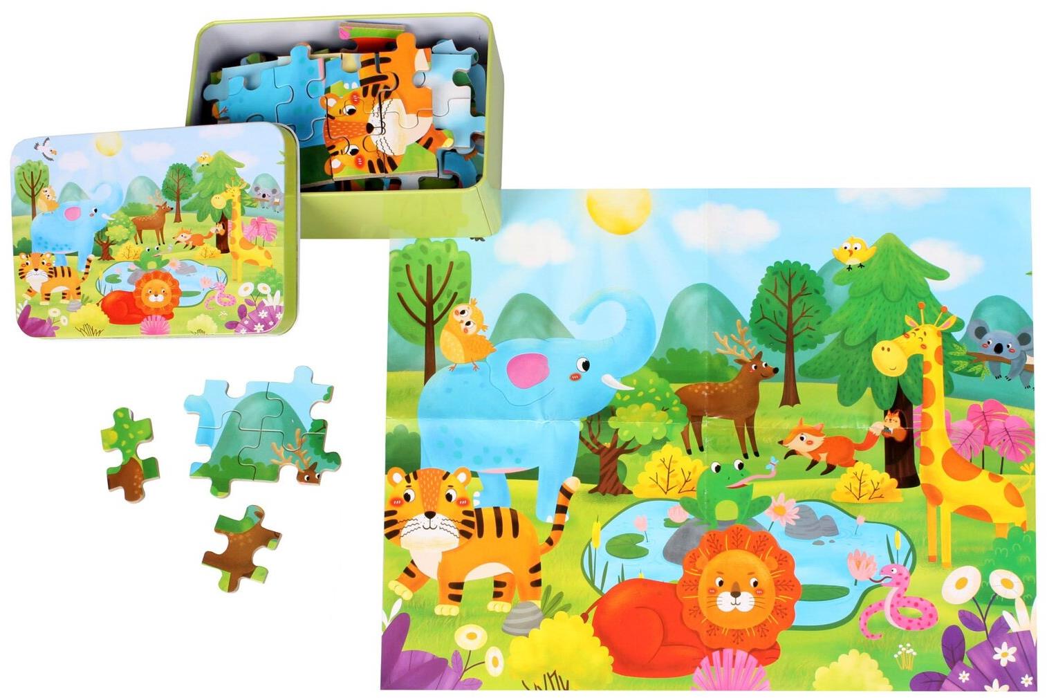 Merco Puzzle Svet Zvierat 100 dielikov, multipack 2 balenia