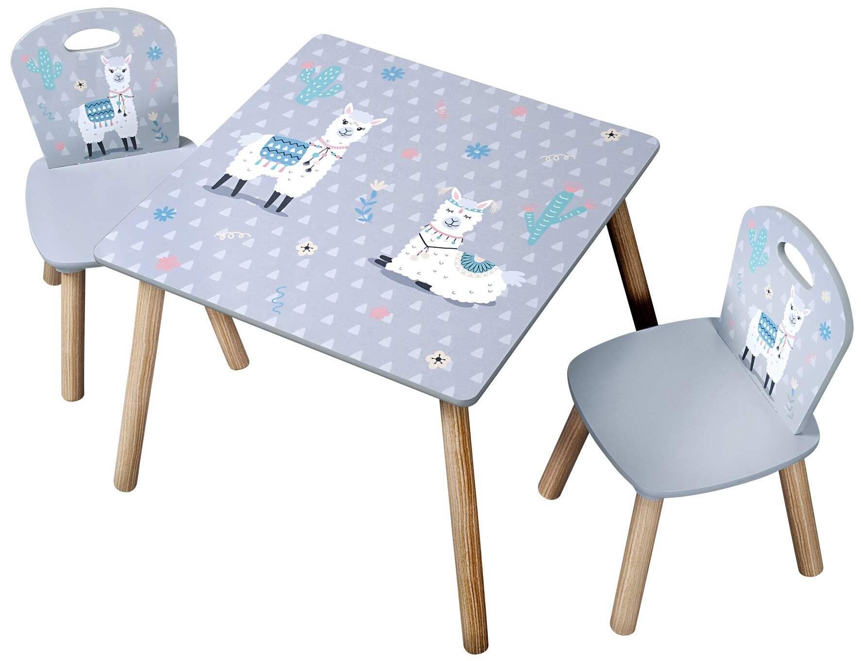 Kesper sada detský stolík s 2 stoličkami motív Alpaka