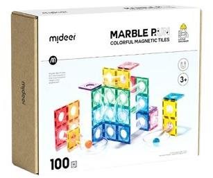 MiDeer Barevná magnetická stavebnice, kuličkodráha, 100 ks