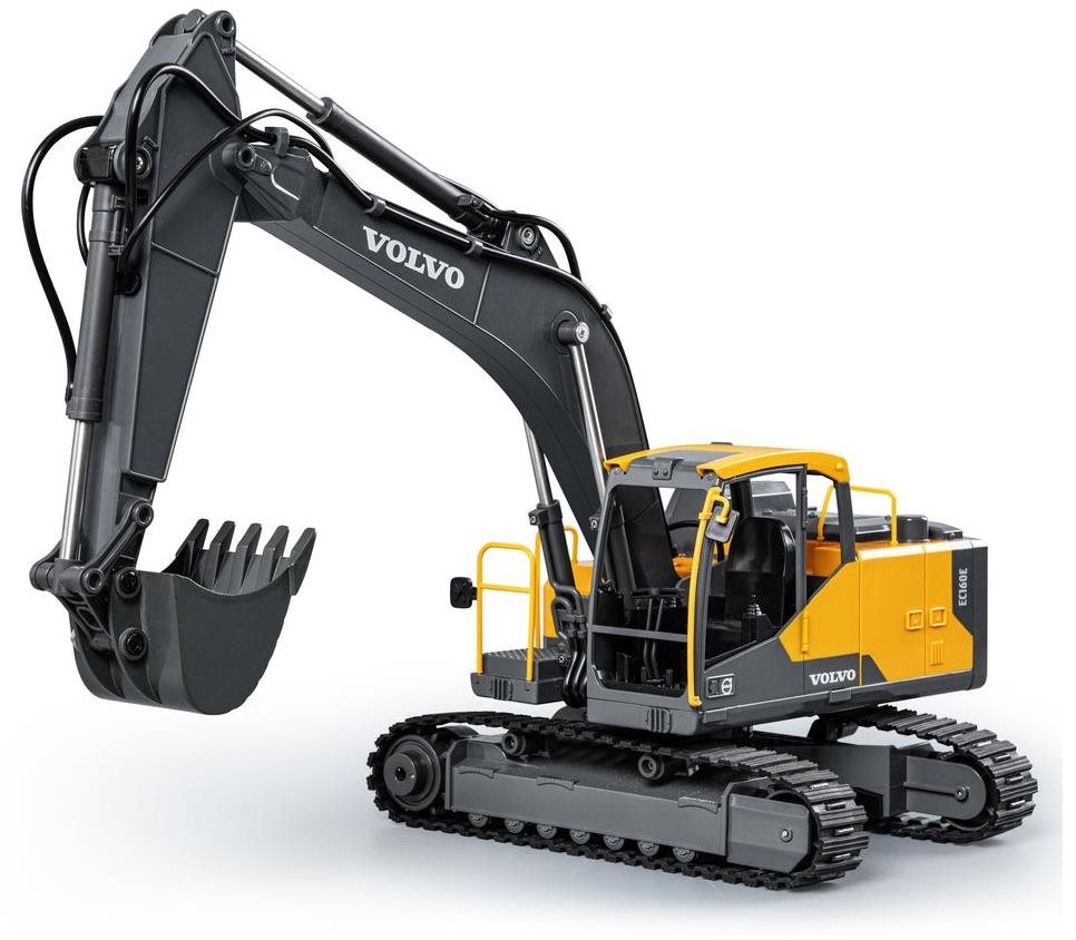DoubleE Volvo EC160E 1 : 16 17 kanálov LED zvuky RTR súprava app na programovanie