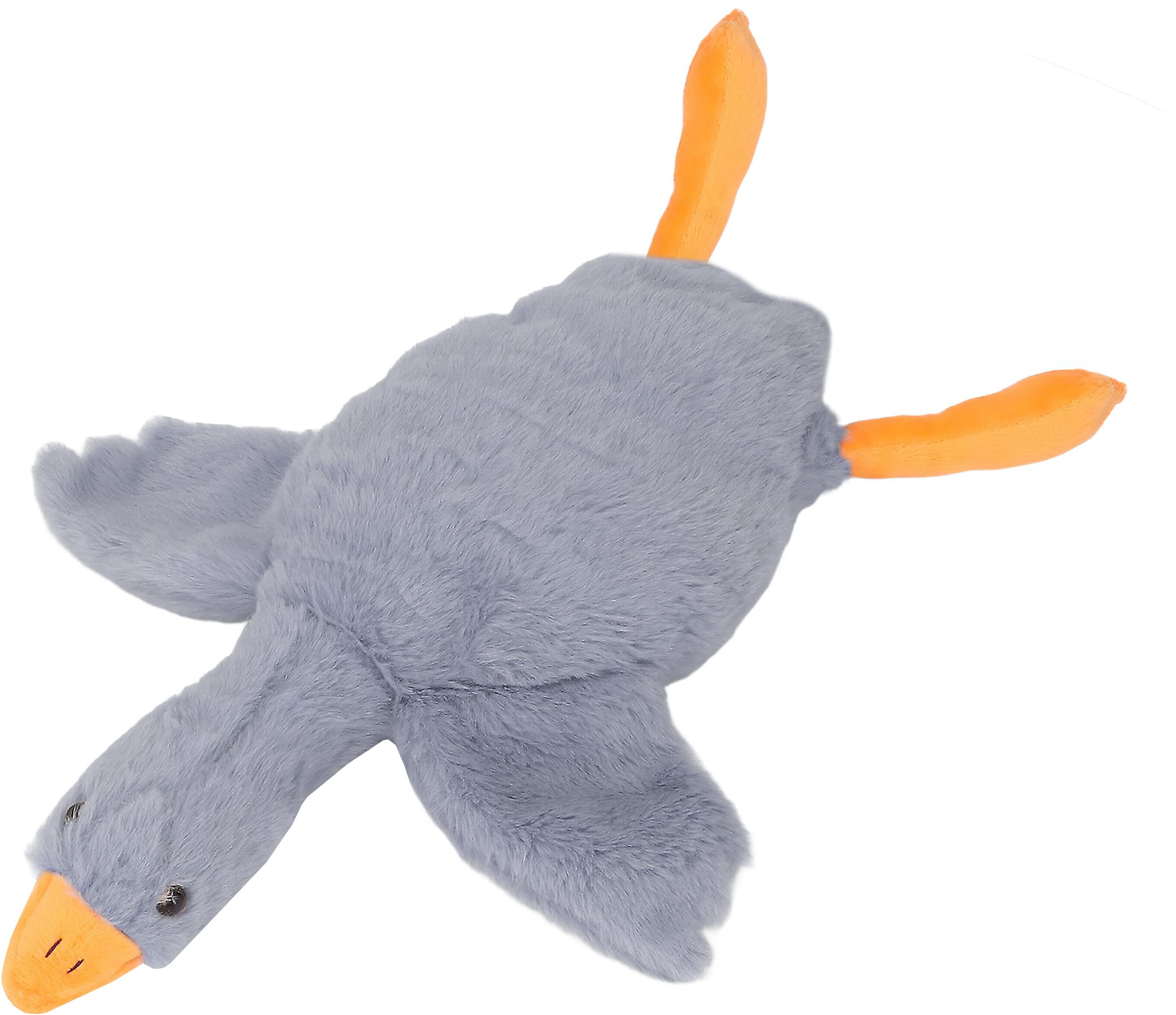 Aga4Kids Plyšový vankúš Kačka sivá, 90 cm