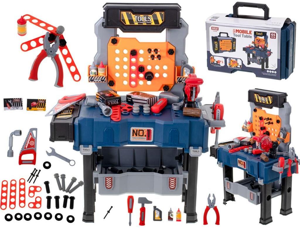 MG Tool Table detská dielňa, 65 ks