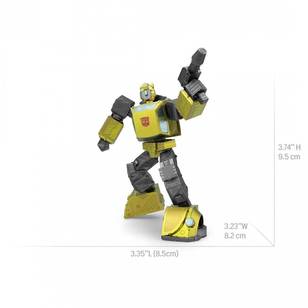 Metal Earth Luxusná oceľová stavebnica Transformers Bumblebee, farebná
