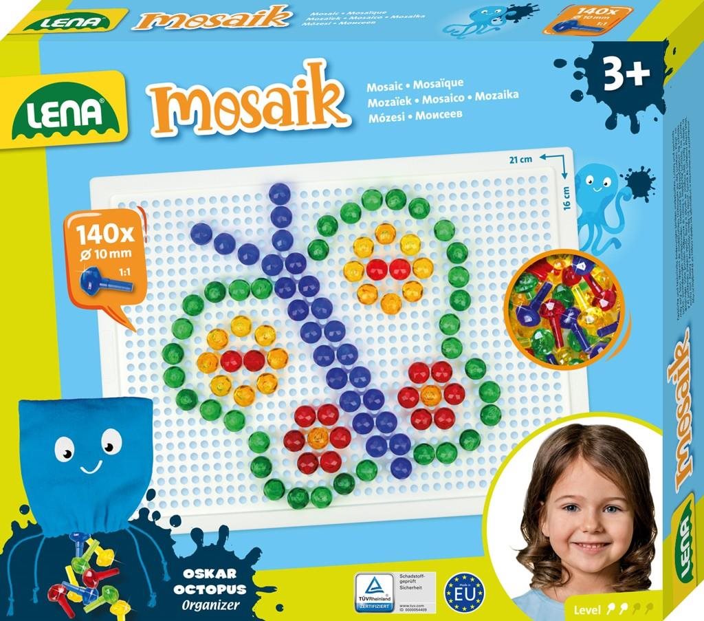 Lena Mozaika transparentná, 140 ks, 10 mm