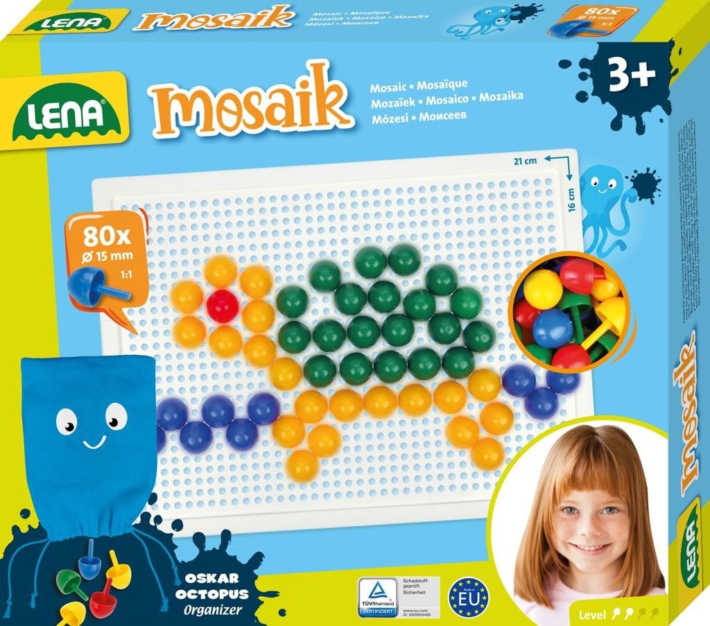 Lena Mozaika malá, 80 ks, 15mm hladká