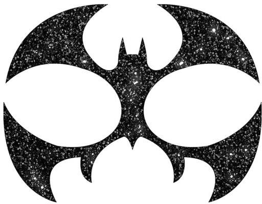 Nalepovacia škraboška na tvár netopier