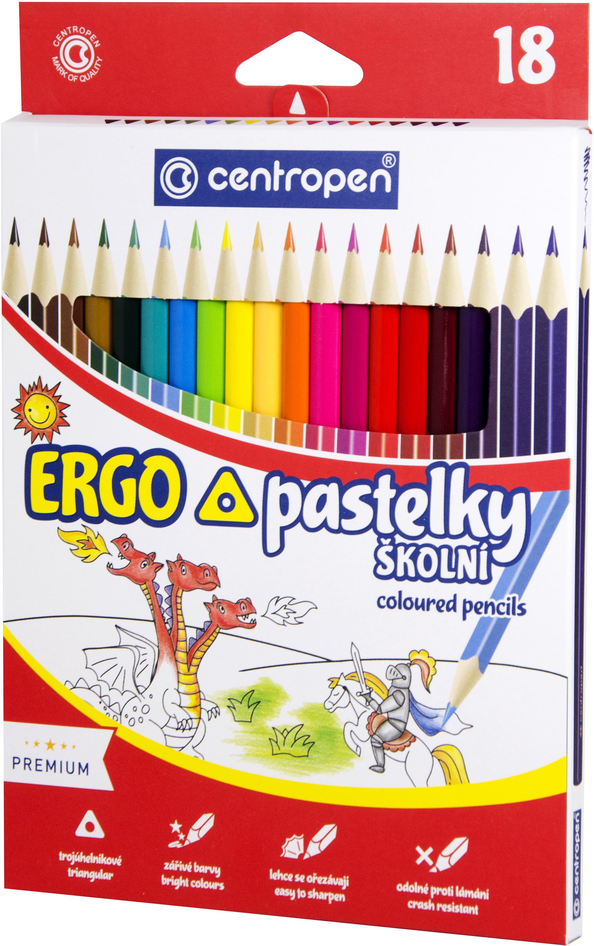 CENTROPEN 9521 trojhranné 18 ks