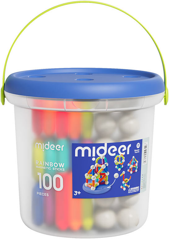 Mideer Duhová magnetická stavebnice 100 ks