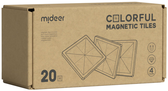 Mideer Hřejivé barvy magnetické dílky 20 ks