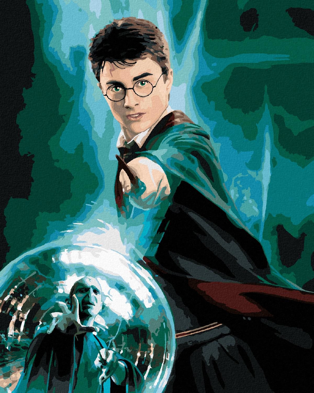 Zuty – Maľovanie podľa čísel – Plagát Harry Potter a Fénixov rád – Harry, 40 × 50 cm, plátno + rám