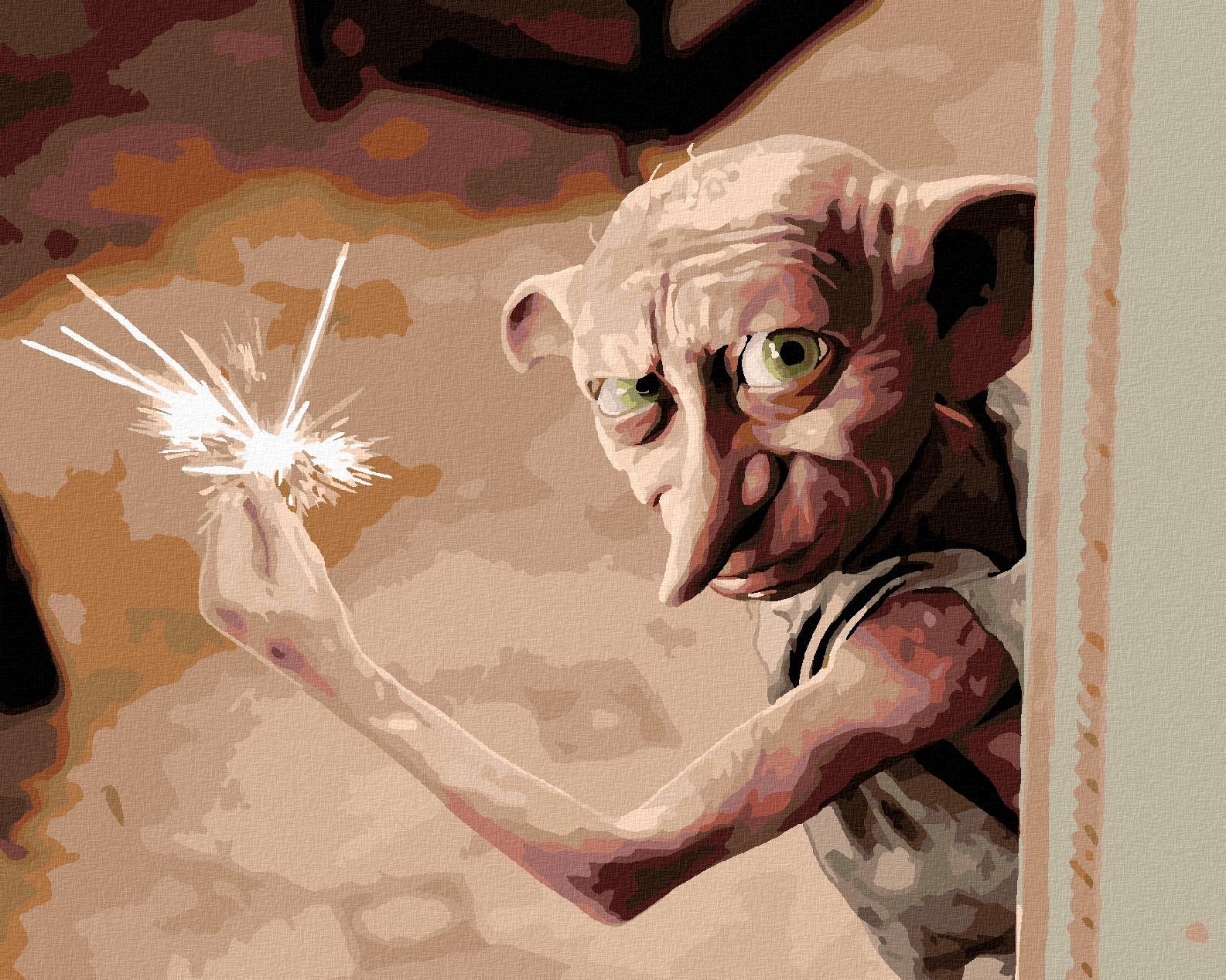 Zuty – Maľovanie podľa čísel – Čarujúci Dobby (Harry Potter), 40 × 50 cm, plátno