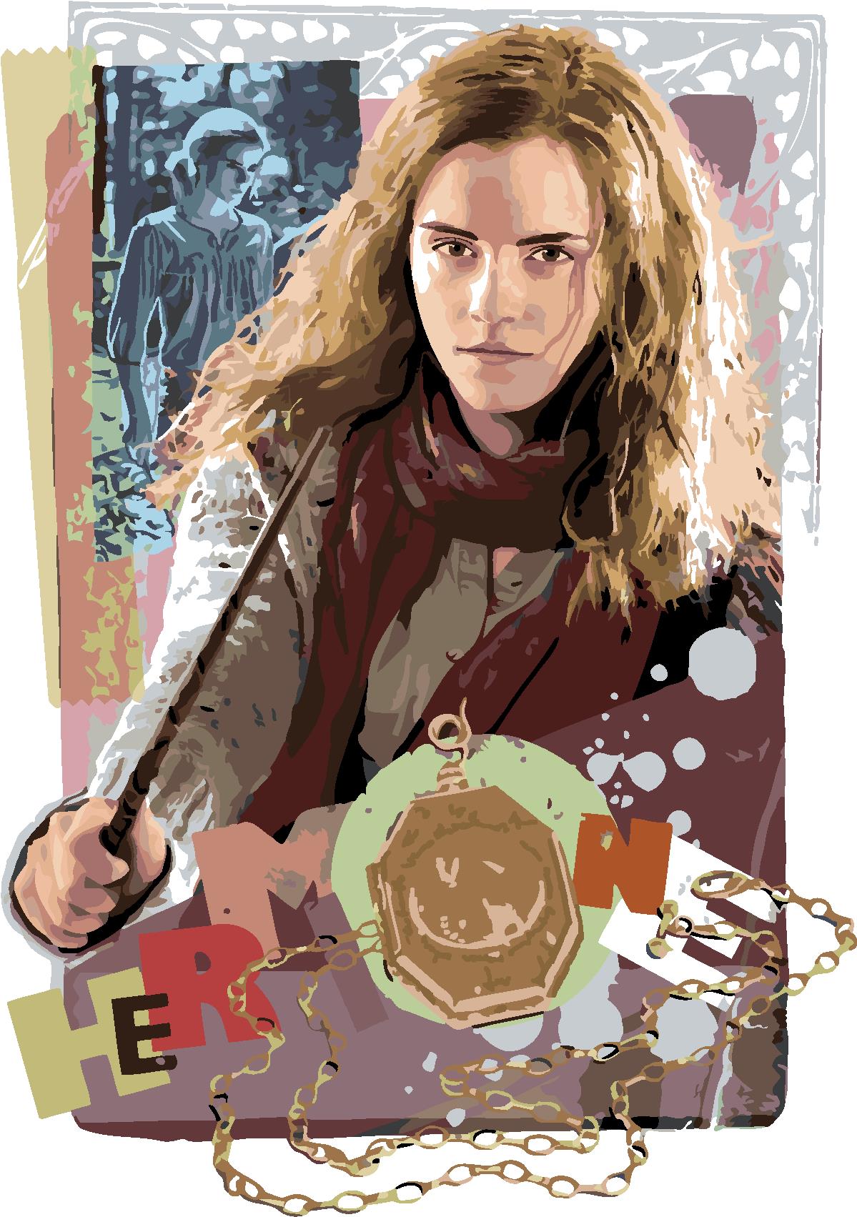 Zuty – Maľovanie podľa čísel – Karta Hermiona Granger (Harry Potter), 40 × 50 cm, plátno + rám