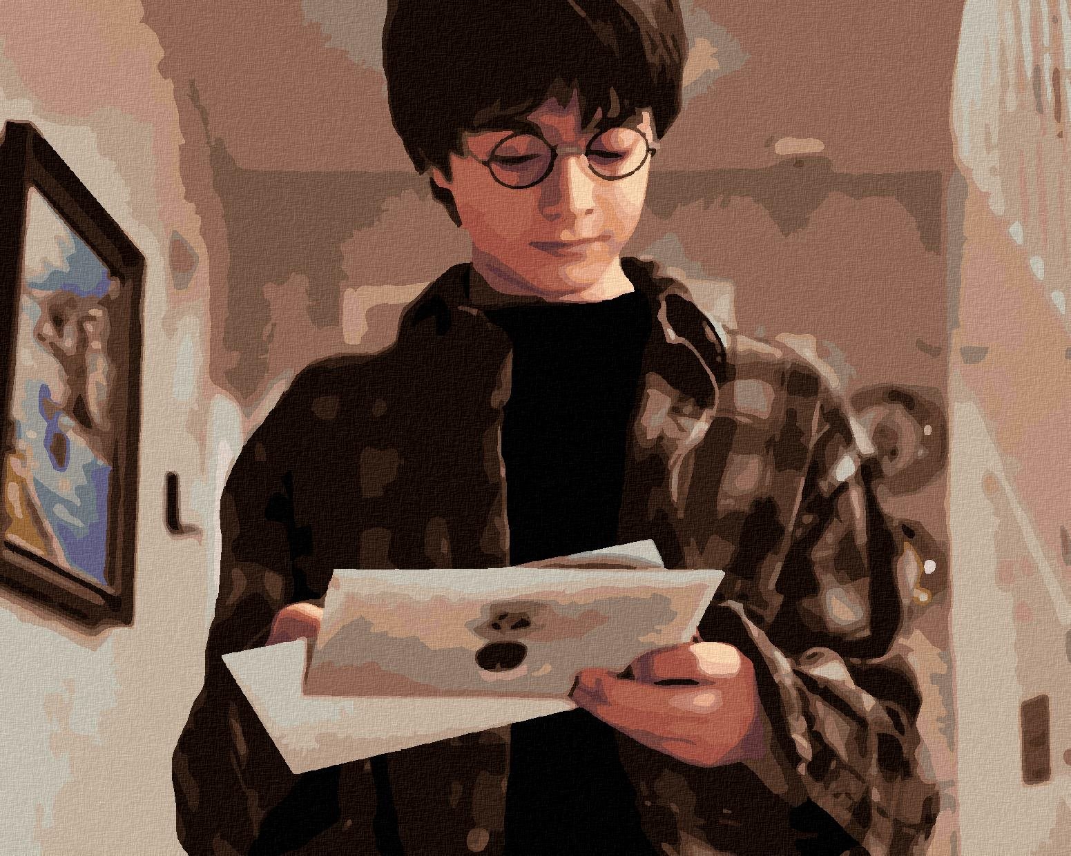 Zuty – Maľovanie podľa čísel – Harry Potter dostal list z Rokfortu, 40 × 50 cm, plátno + rám