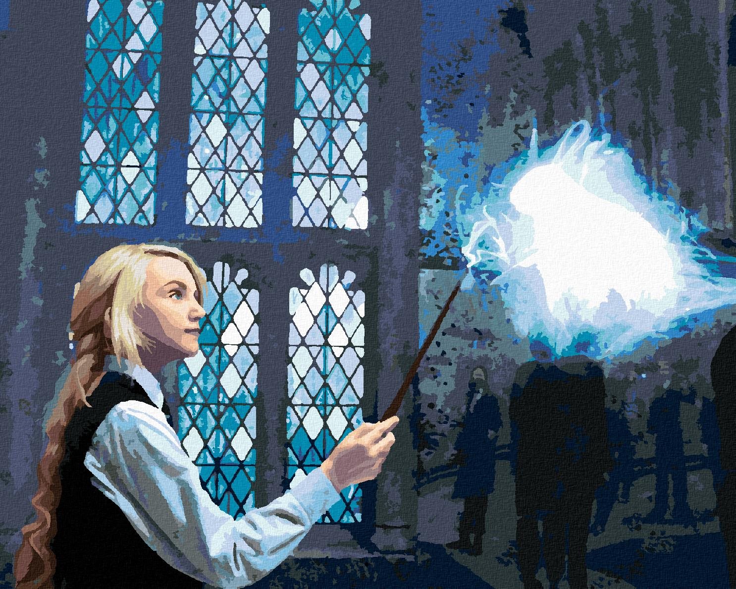 Zuty – Maľovanie podľa čísel – Luna čaruje Patronusa (Harry Potter), 40 × 50 cm, plátno