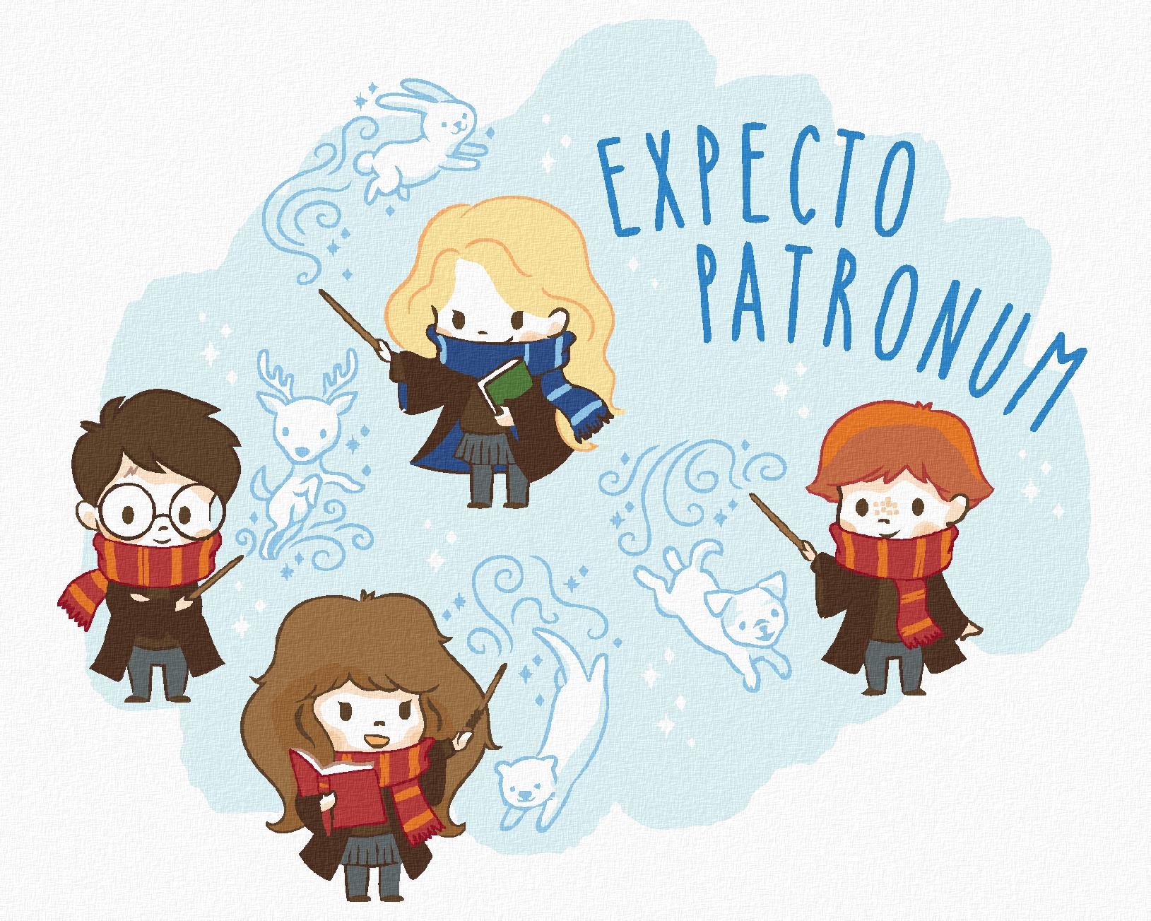 Zuty – Maľovanie podľa čísel – Expecto Patronum (Harry Potter), 40 × 50 cm, plátno