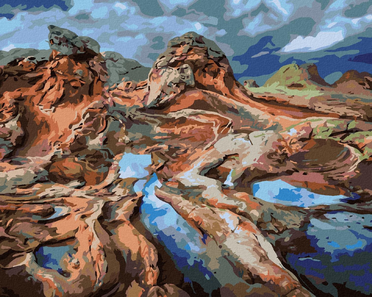 Zuty – Maľovanie Podľa Čísel – Skaly (Dennis Frates), 40 × 50 cm, Plátno + Rám