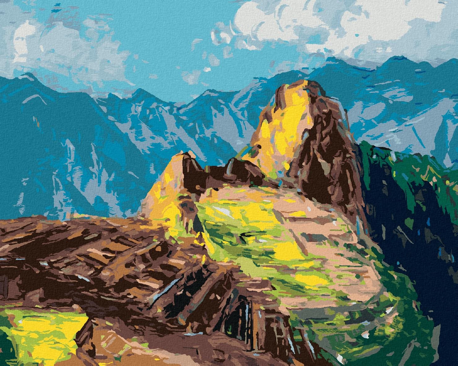 Zuty – Maľovanie Podľa Čísel – Machu-Picchu V Peru, 40 × 50 cm, Plátno