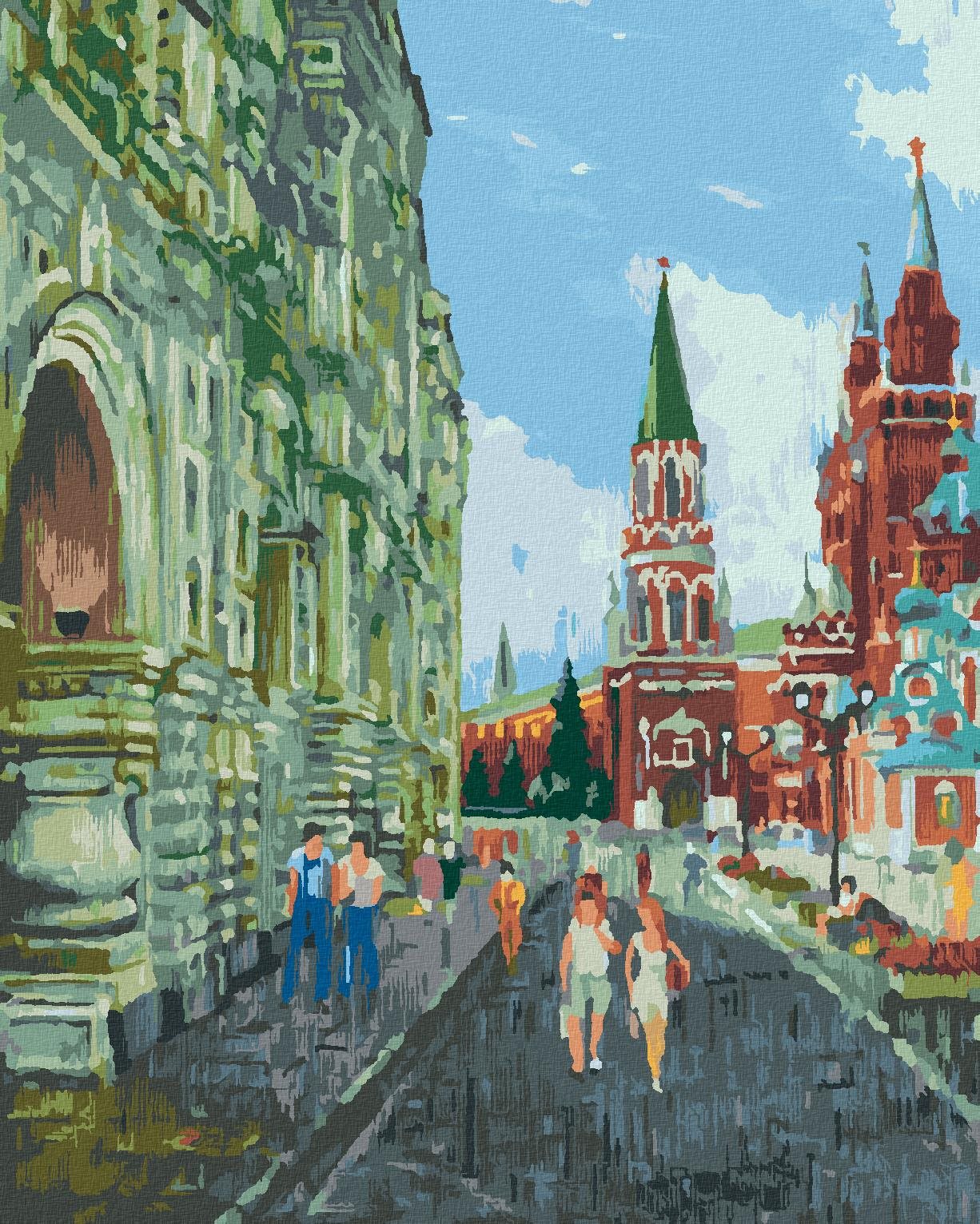 Zuty – Maľovanie Podľa Čísel – Leto V Moskve, 40 × 50 cm, Plátno + Rám