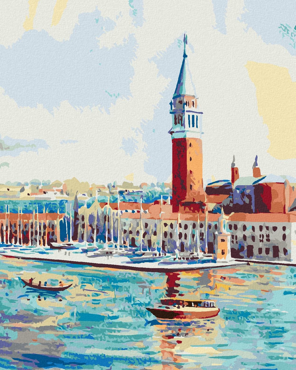Zuty – Maľovanie podľa čísel – Ostrov San Giorgio v Benátkach, 40 × 50 cm, plátno