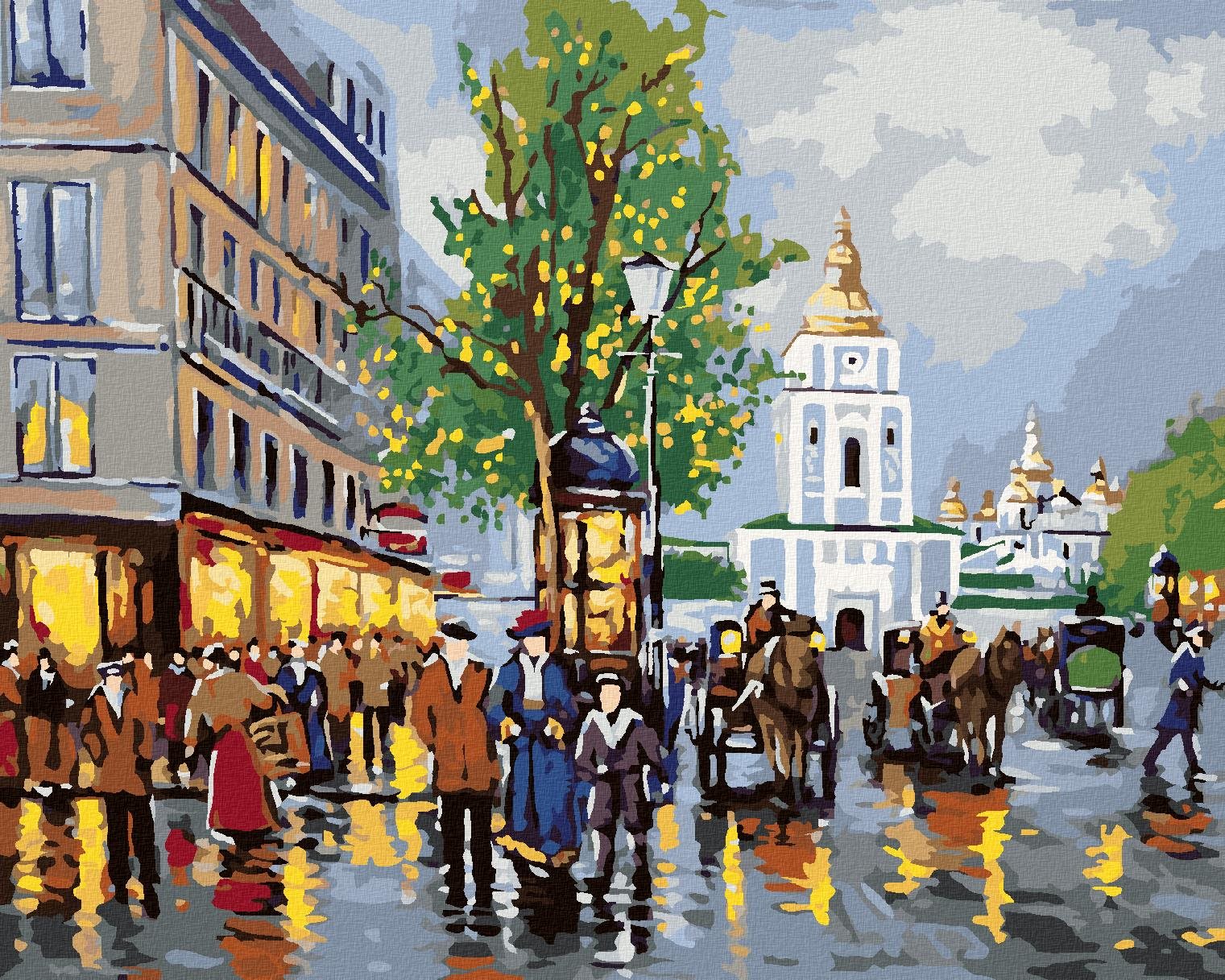 Zuty – Maľovanie Podľa Čísel – Starý Kyjev, 40 × 50 cm, Plátno + Rám