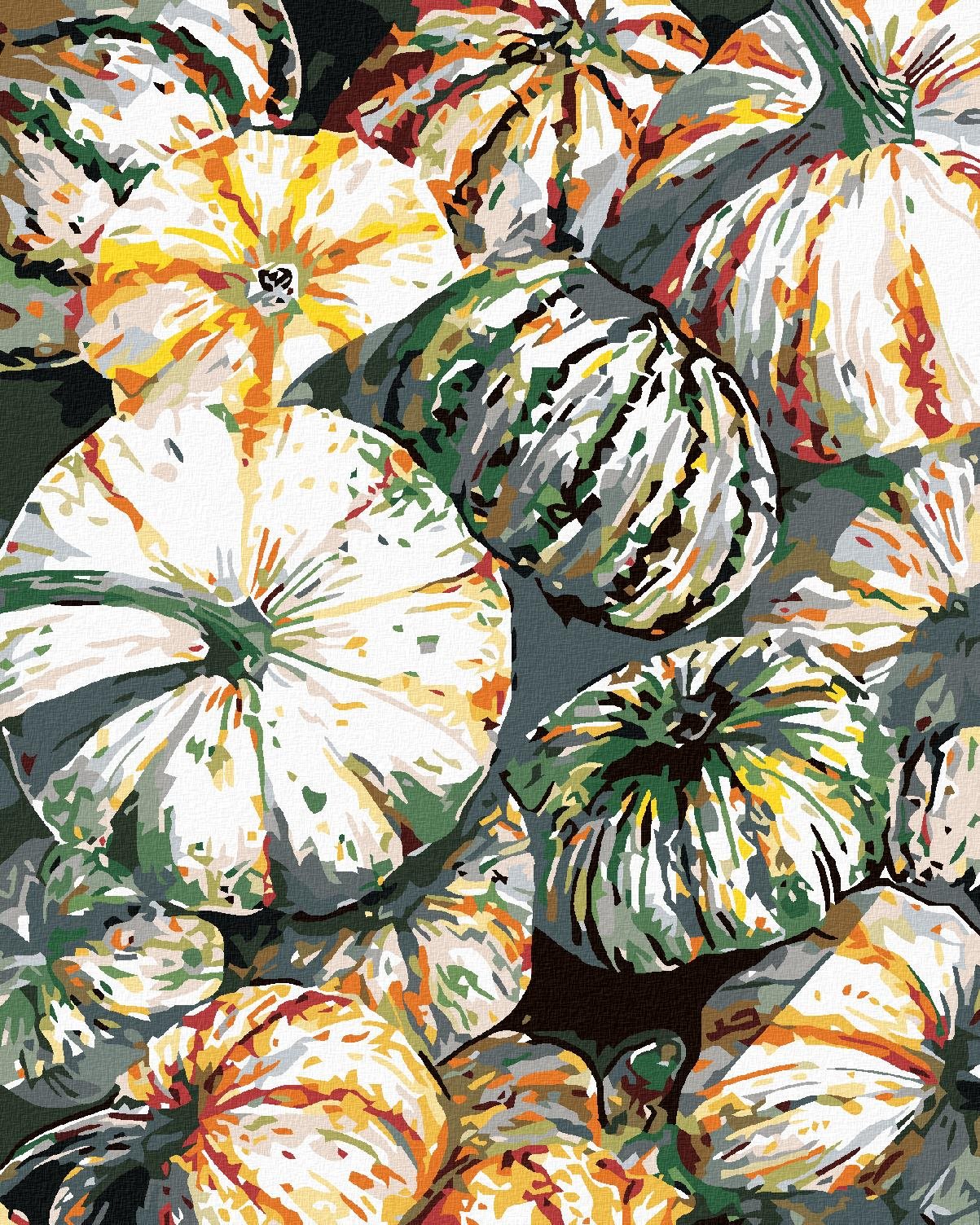 Zuty – Maľovanie Podľa Čísel – Tekvica (Alexandria Gilbert), 40 × 50 cm, Plátno