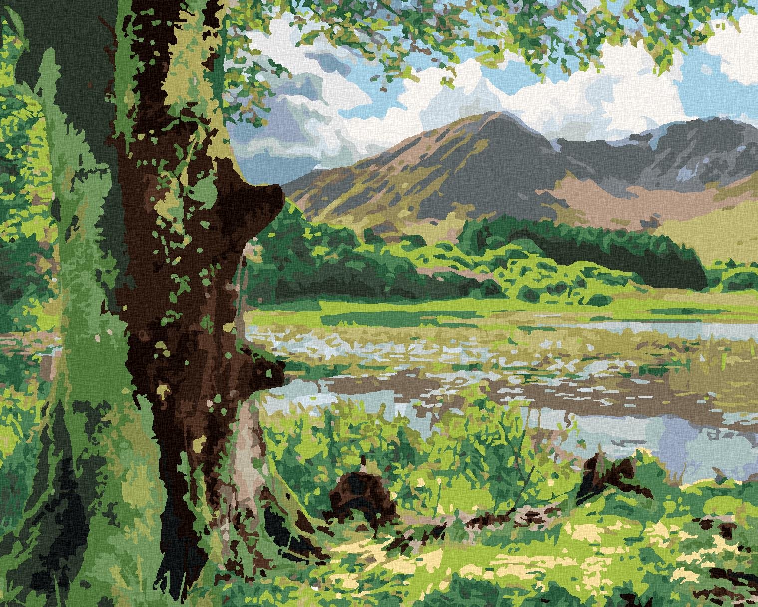 Zuty – Maľovanie Podľa Čísel – Príroda A Hory, Írsko (Ted Davis), 40 × 50 cm, Plátno