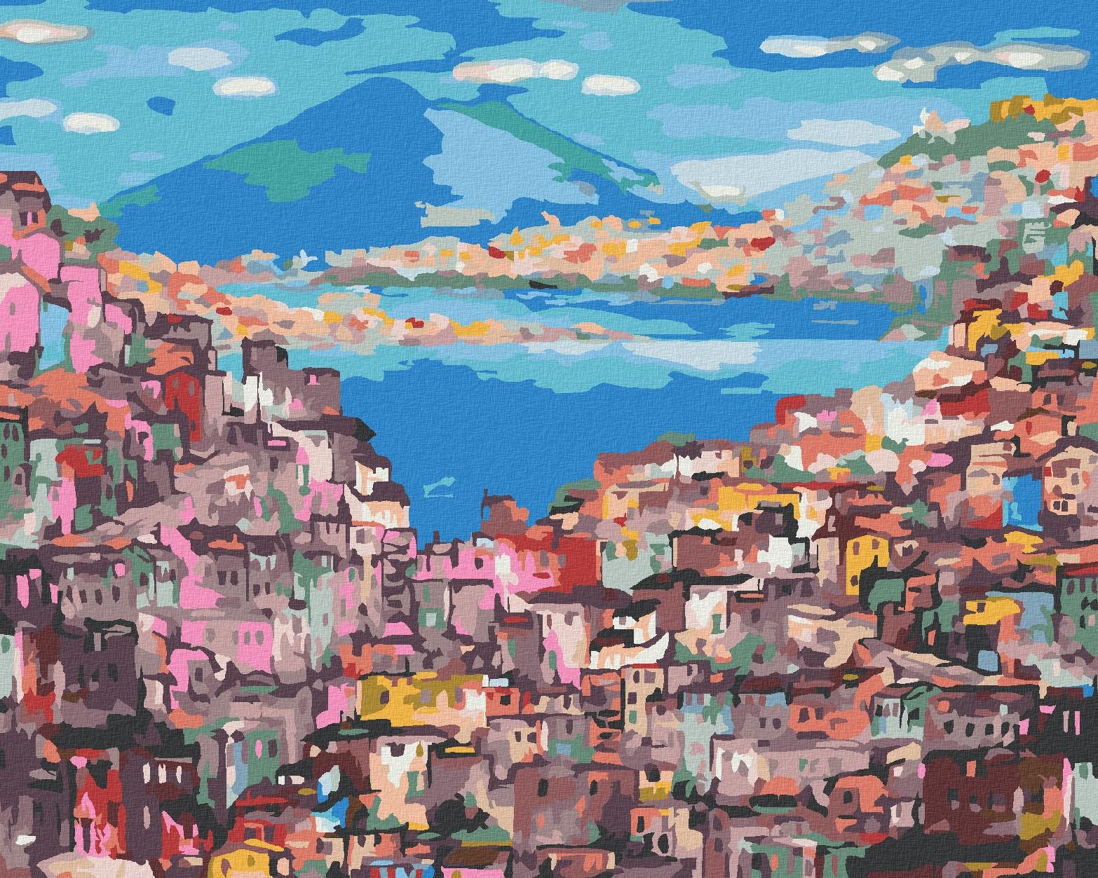Zuty – Maľovanie Podľa Čísel – Neapol, 80 × 100 cm, Plátno + Rám