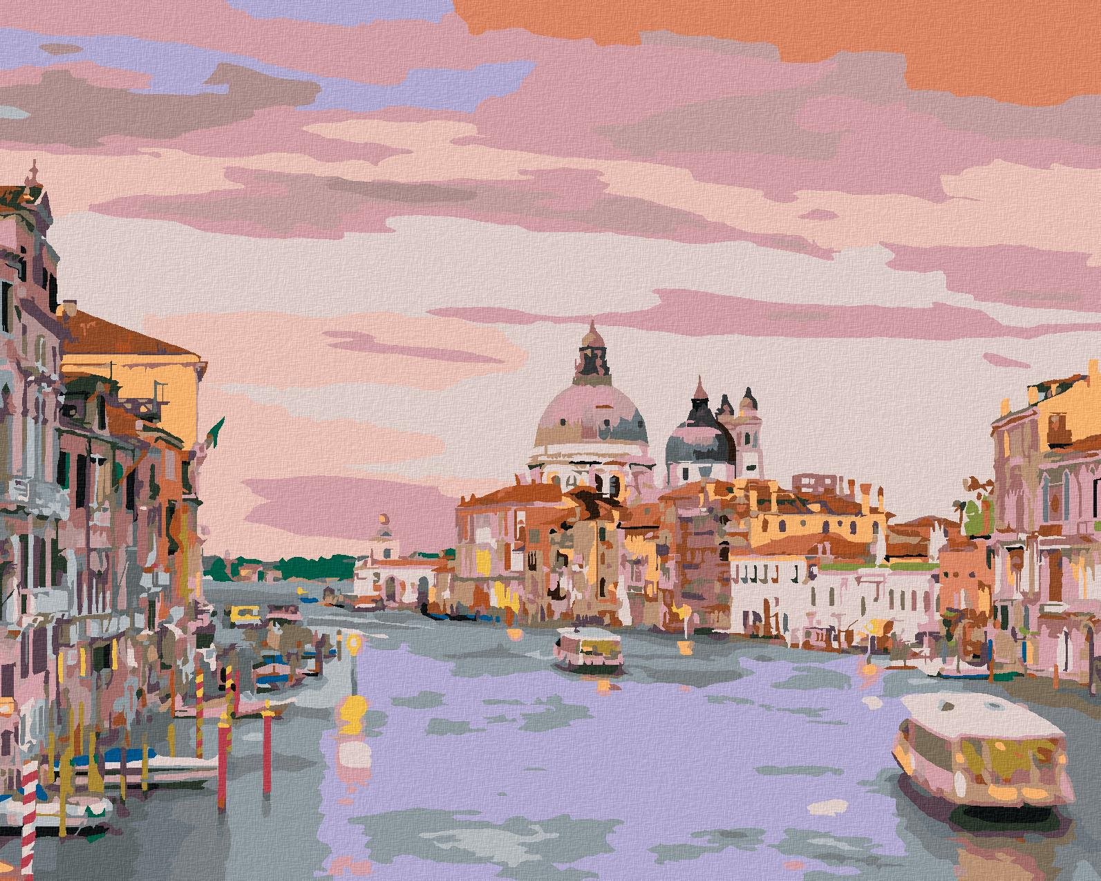 Zuty – Maľovanie Podľa Čísel – Canal Grande Benátky Taliansko, 80 × 100 cm, Plátno