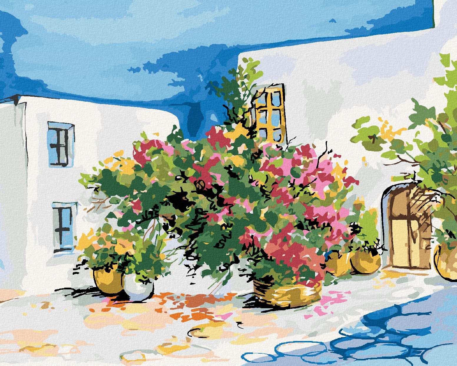 Zuty – Maľovanie Podľa Čísel – Kytica Kvetín Na Parapete, 40 × 50 cm, Plátno