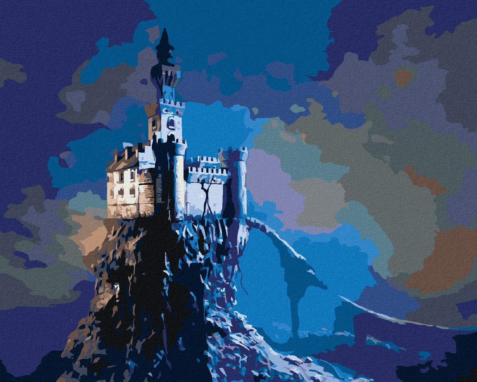Zuty – Maľovanie Podľa Čísel – Starý Hrad Na Kopčeku, 80 × 100 cm, Plátno