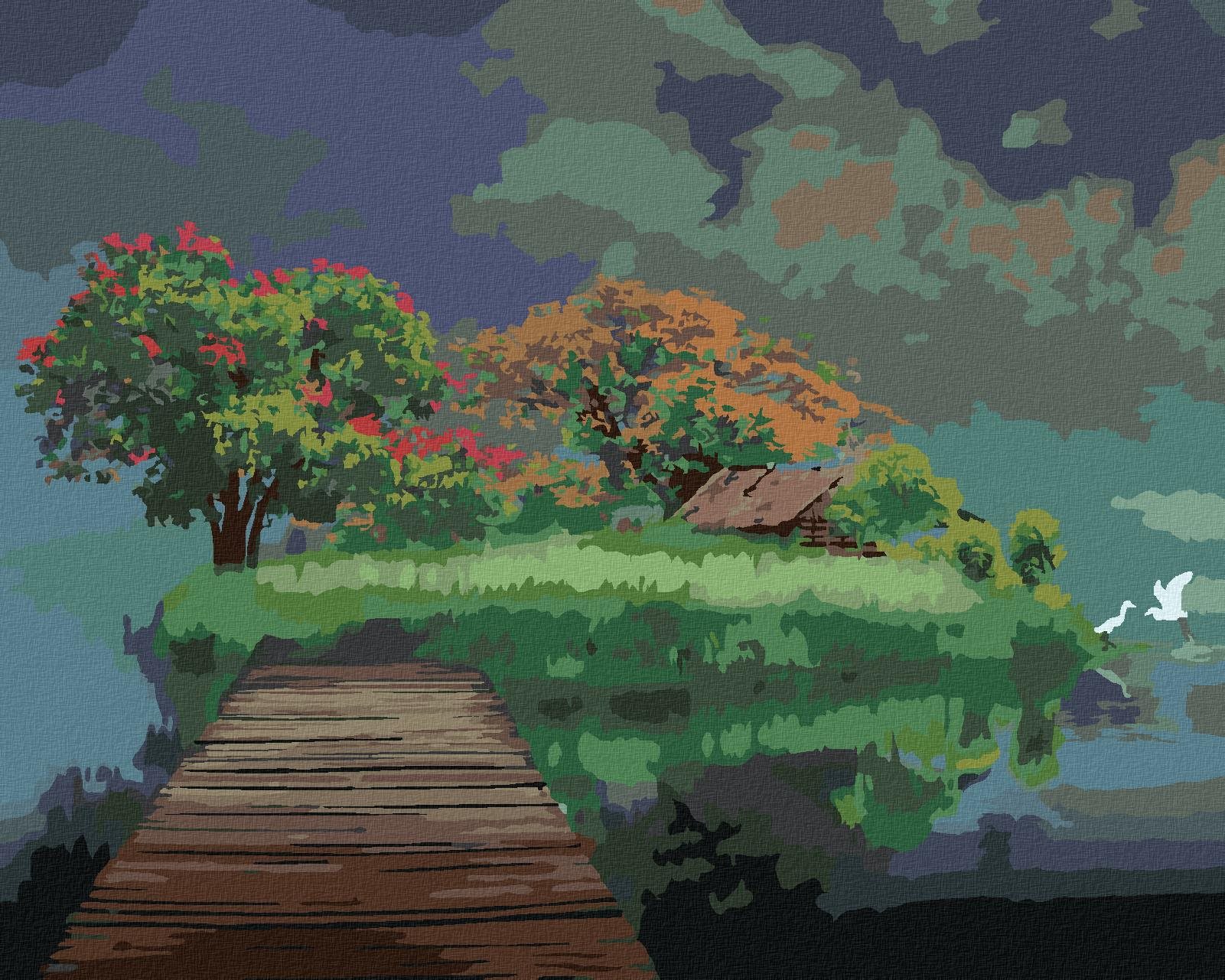 Zuty – Maľovanie Podľa Čísel – Most Do Ríše Snov, 80 × 100 cm, Plátno