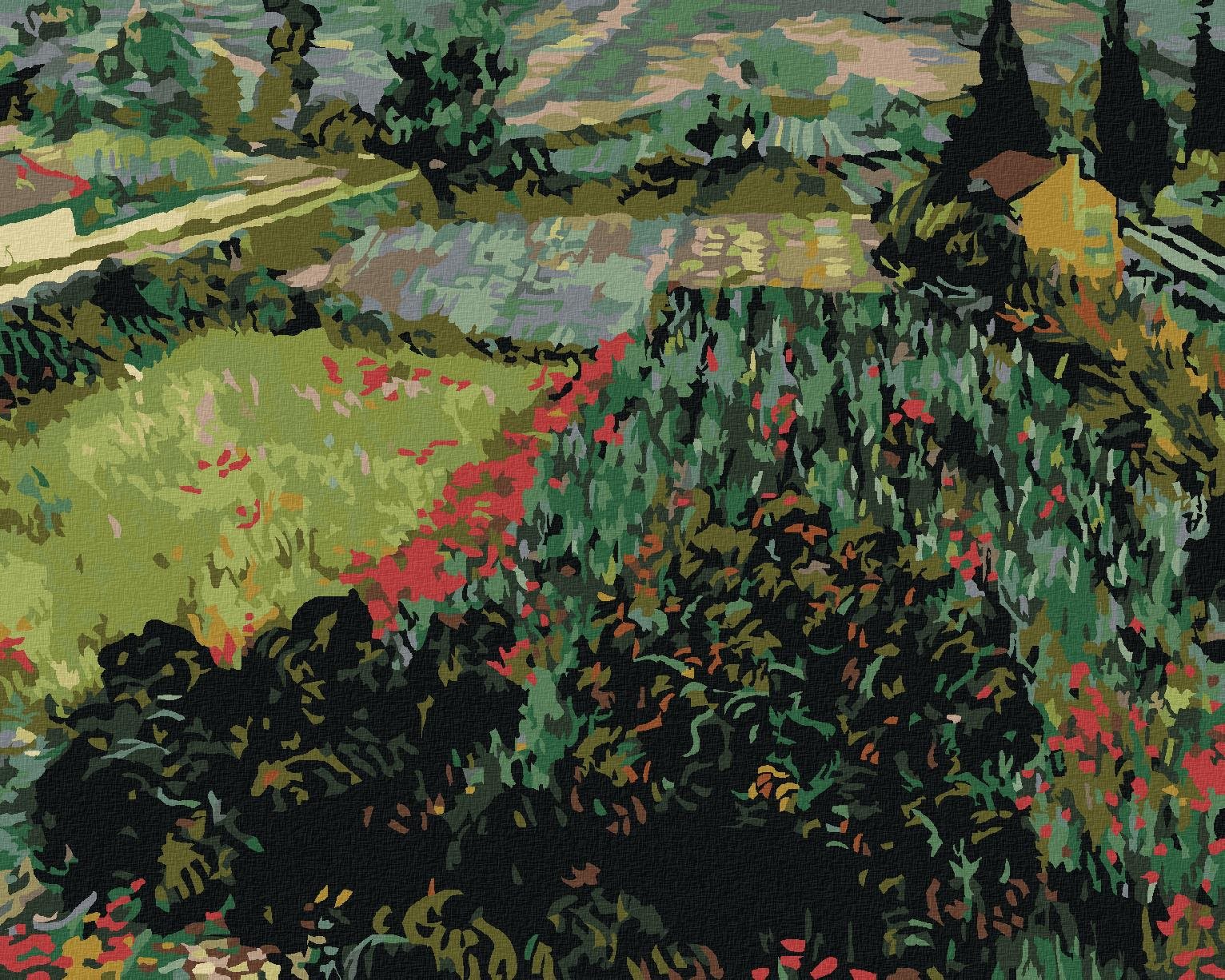 Zuty – Maľovanie Podľa Čísel – Pole S Makmi (Vincent Van Gogh), 40 × 50 cm, Plátno