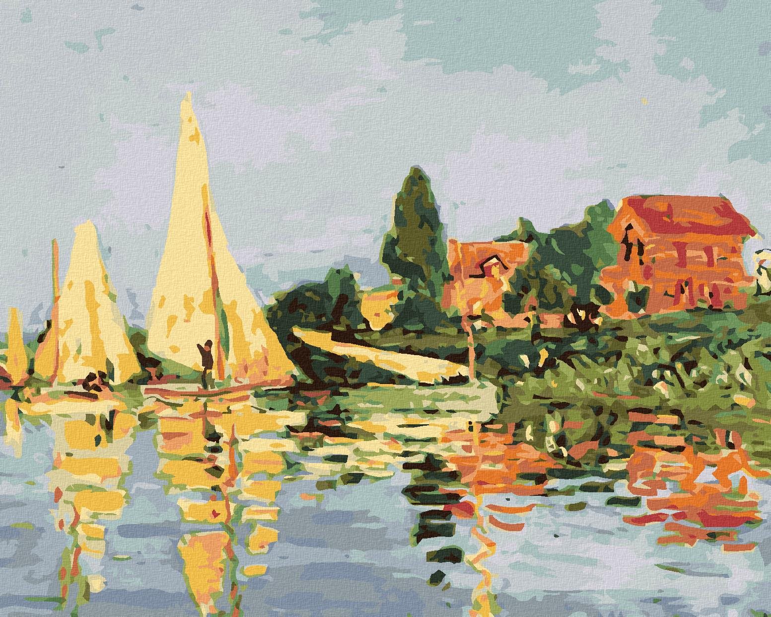 Zuty – Maľovanie Podľa Čísel – Regata V Argenteuil (Claude Monet), 40 × 50 cm, Plátno