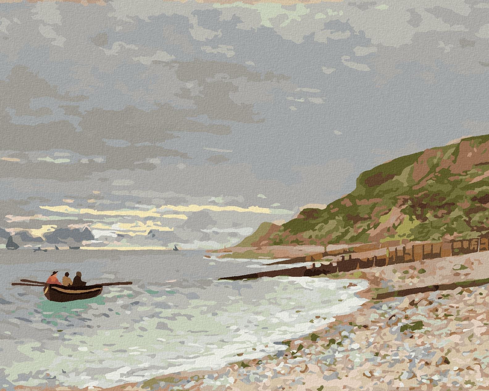 Zuty – Maľovanie Podľa Čísel – La Pointe De La Heve, Sainte-Adresse (Claude Monet), 40 × 50 cm, Plátno