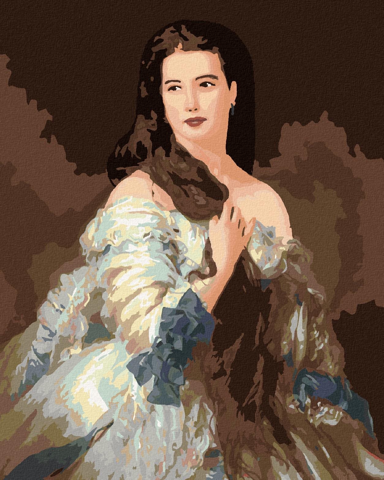 Zuty - Malování Podle Čísel - Portrét Madam Rimsky-Korsakovovej (Franz Xaver Winterhalter), 40 × 50 cm, Plátno