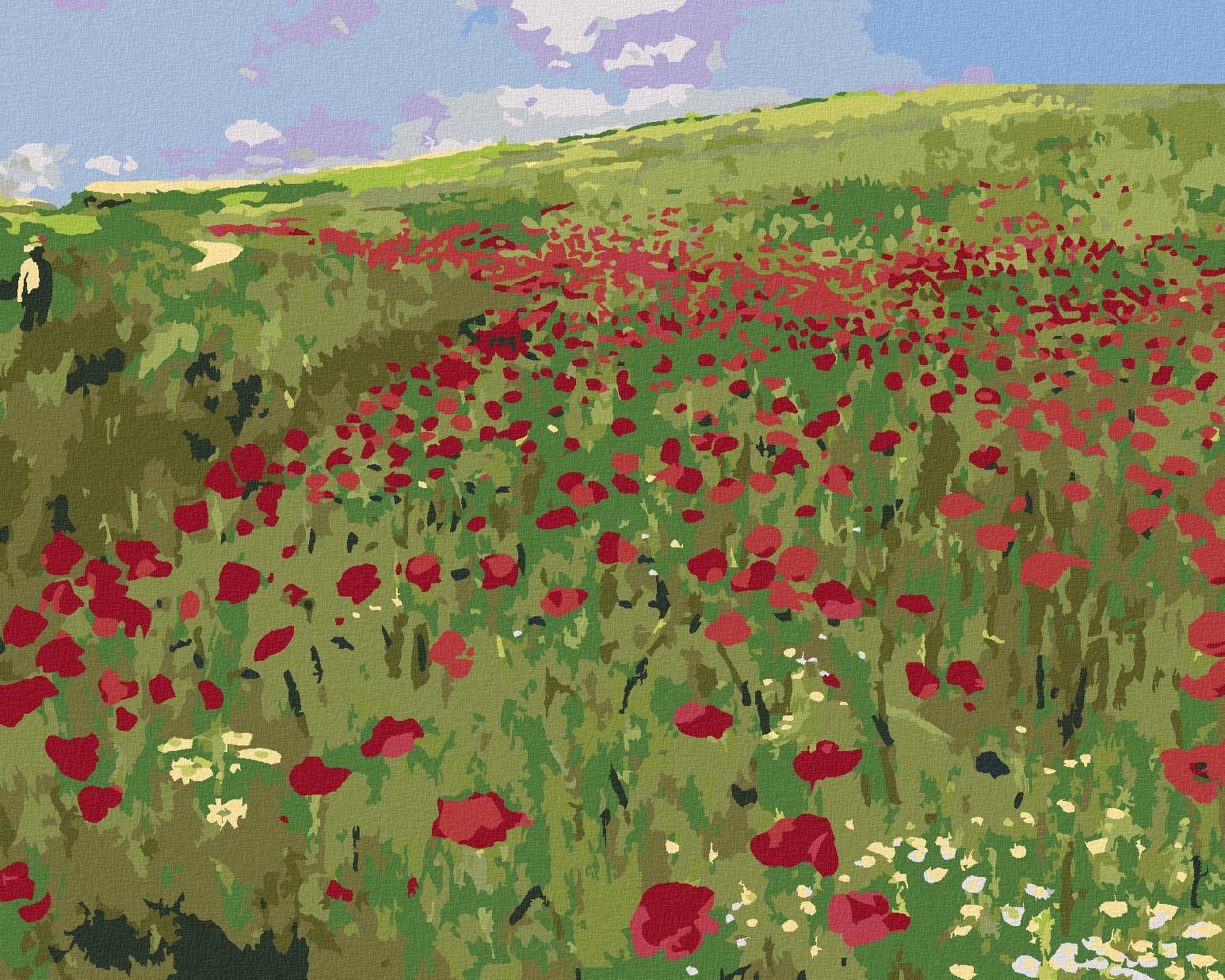 Zuty – Maľovanie Podľa Čísel – Lúka S Makmi (Pál Szinyei Merse), 80 × 100 cm, Plátno