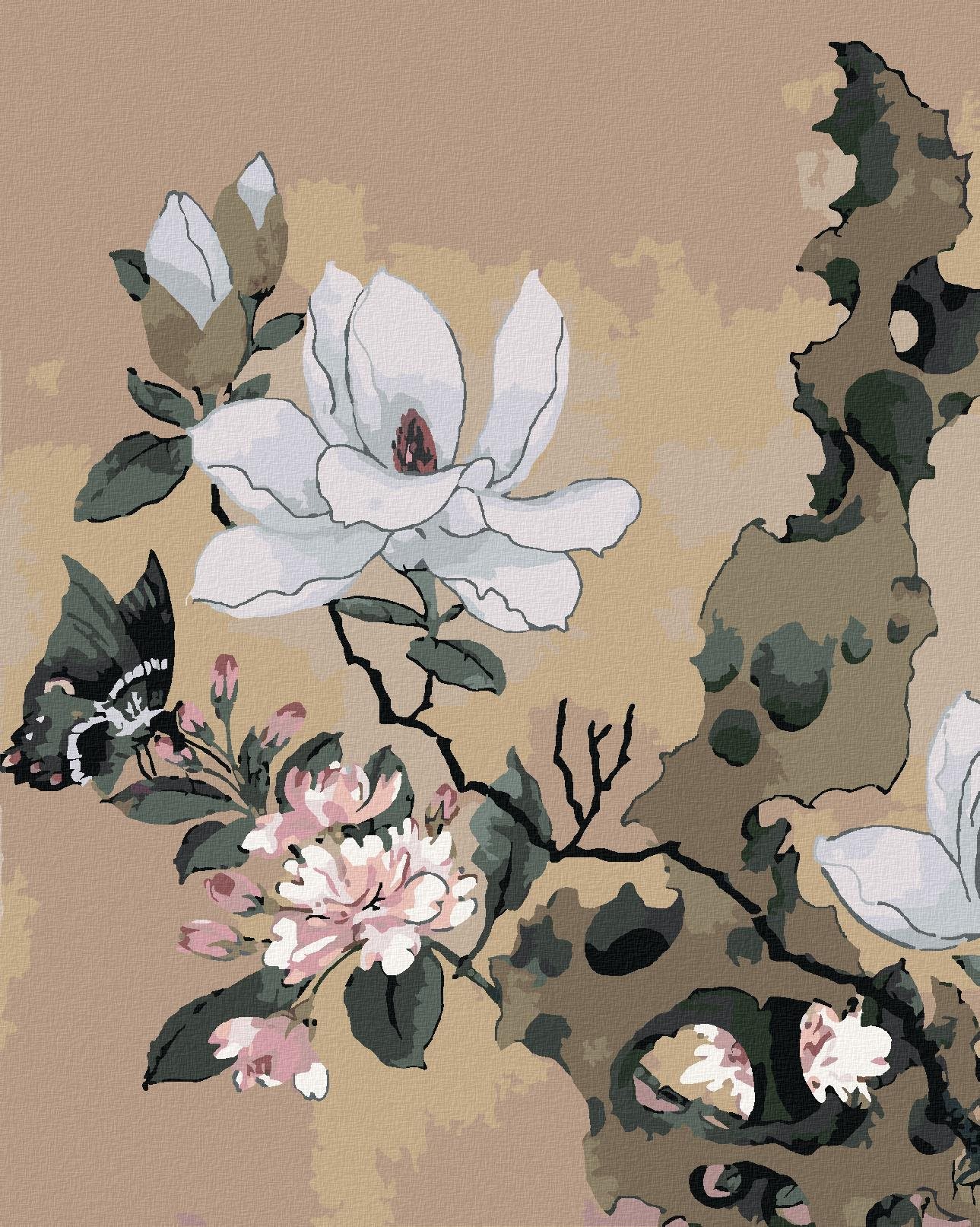 Zuty – Maľovanie Podľa Čísel – Maľba V Albume (Chen Hongshou), 80 × 100 cm, Plátno + Rám