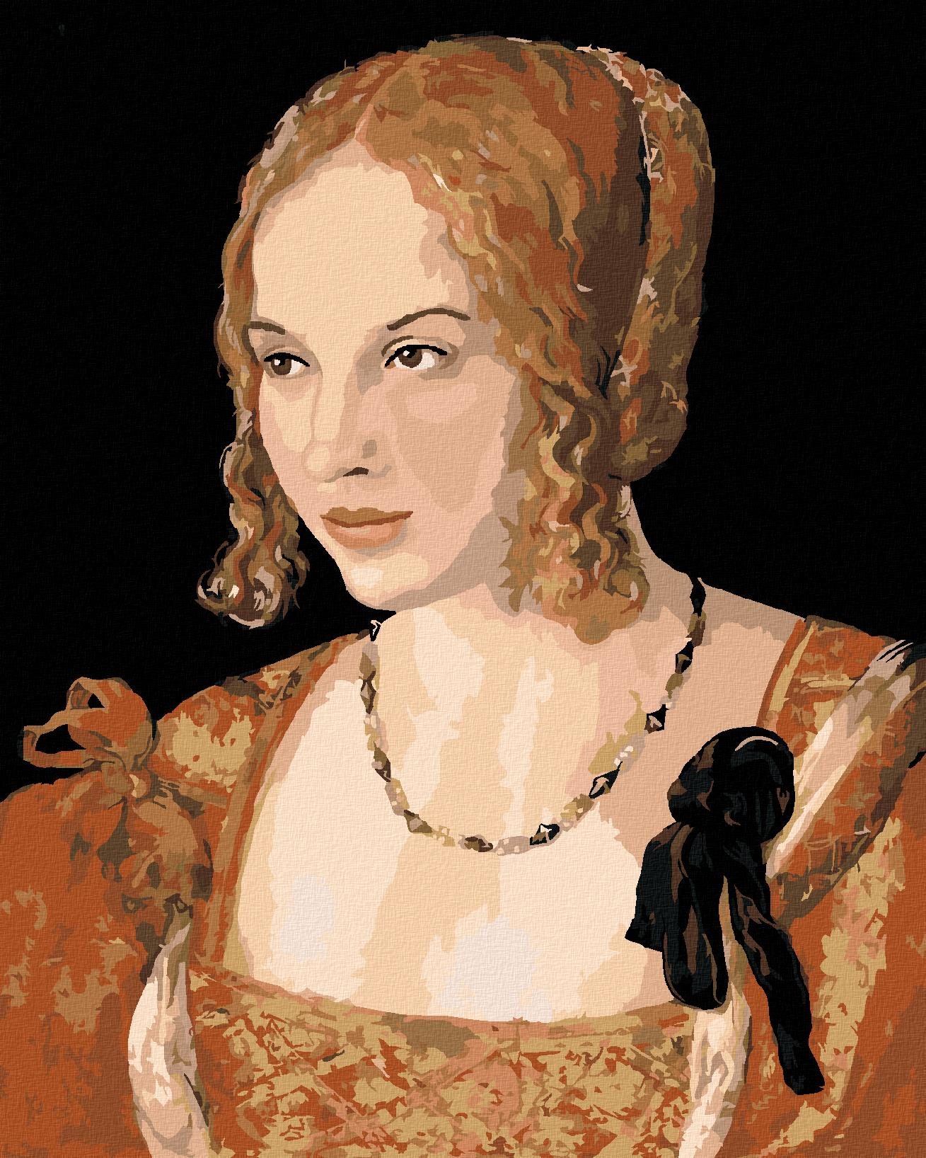 Zuty – Maľovanie Podľa Čísel – Portrét Mladej Benátskej Ženy (Albrecht Dürer), 40 × 50 cm, Plátno