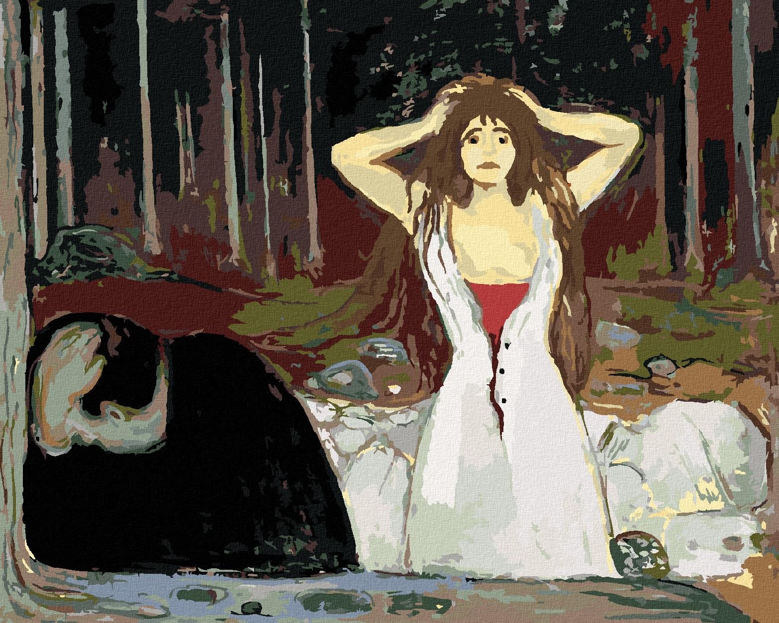 Zuty – Maľovanie Podľa Čísel – Ashes (Edvard Munch), 80 × 100 cm, Plátno