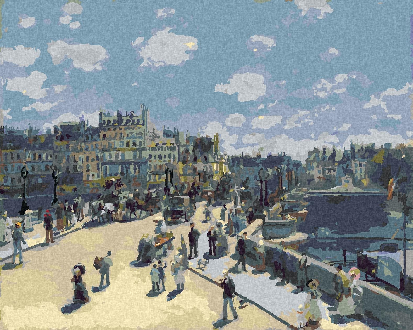 Zuty – Maľovanie Podľa Čísel – Pont-Neuf (Pierre-Auguste Renoir), 40 × 50 cm, Plátno + Rám