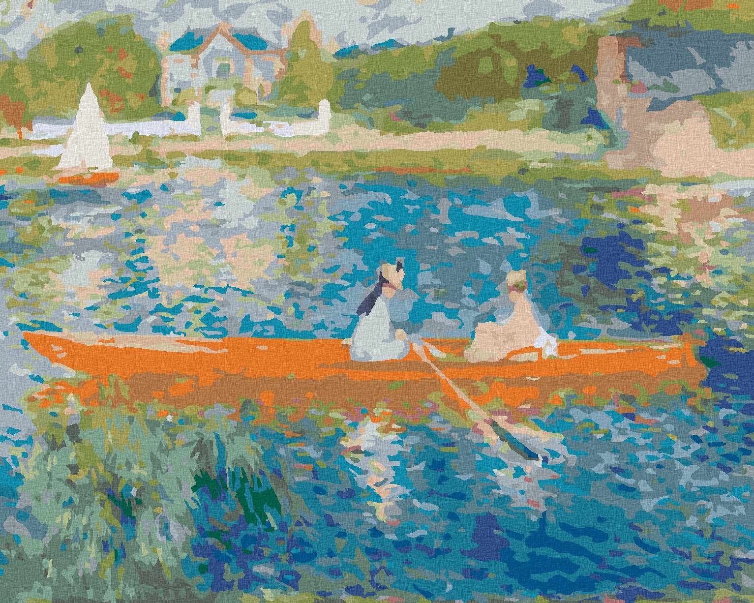 Zuty – Maľovanie Podľa Čísel – Výlet Po Seine (Pierre-Auguste Renoir), 80 × 100 cm, Plátno
