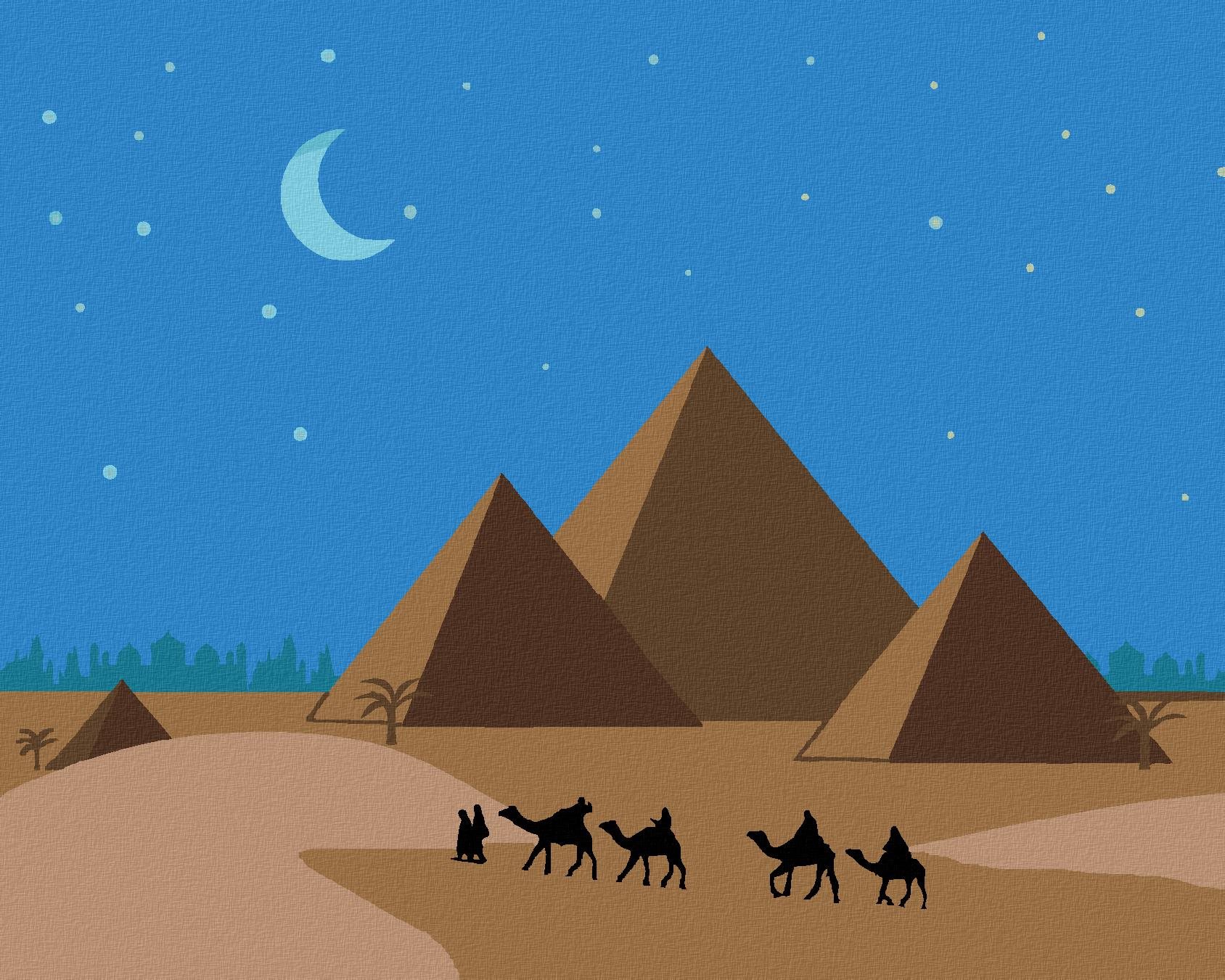 Zuty – Maľovanie Podľa Čísel – Pyramídy Egyp, 40 × 50 cm, Plátno + Rám